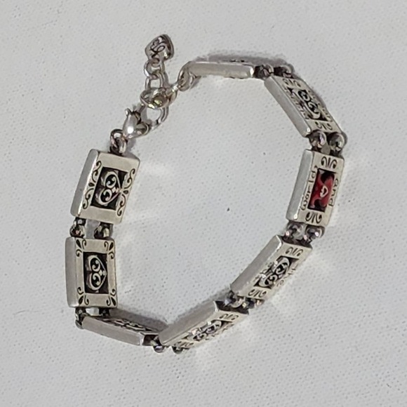 BRIGHTON red dress breast cancer awareness bracelet‎ - Picture 5 of 6